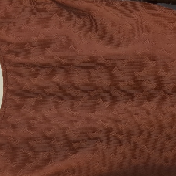 Free People Beach Pamela Elegant Brown Bow Print Side Ties One-Piece Swimsuit L - Picture 5 of 7